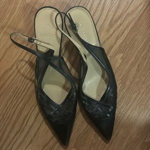 Tahari sling back mini heels